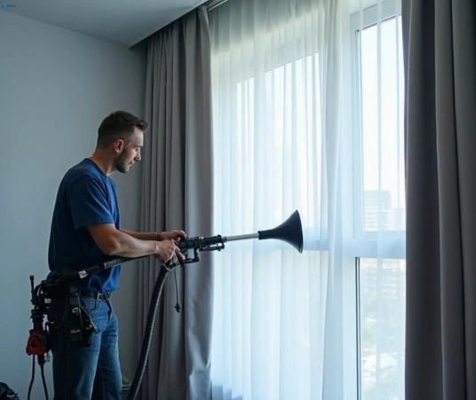 Professional drapes cleaning process tools Matty Curtain Cleaning northwood-nsw
